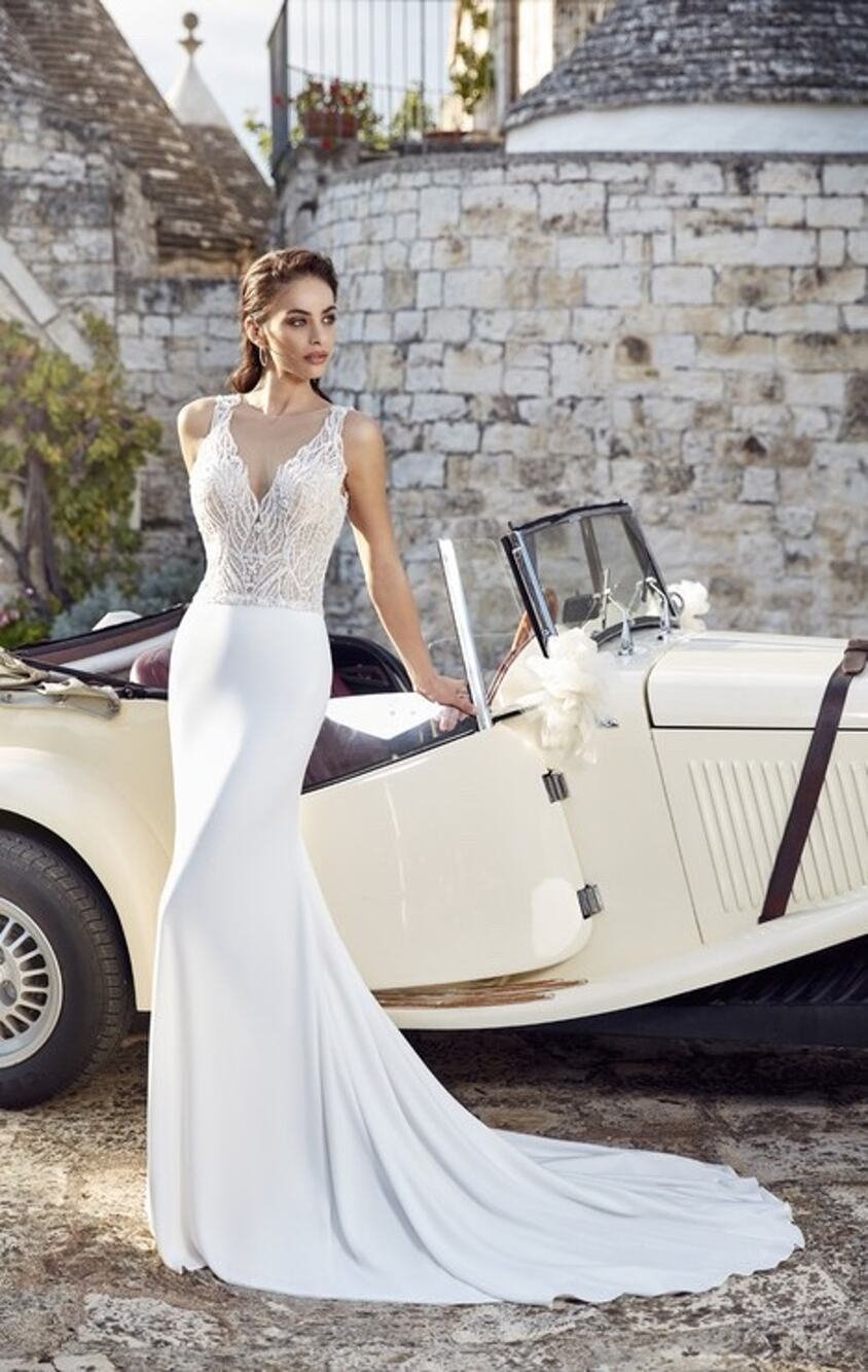 NWT! Eddy K Dreams Bridal Wedding Gown Dress, Style LOLA, Size 8, Retail: $1875